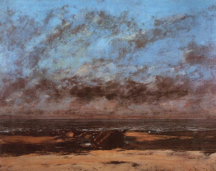 Gustave Courbet Low Tide known as Immensity oil painting picture